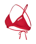 WOMEN'S TEAM SWIM TOP TIE BACK SOLID