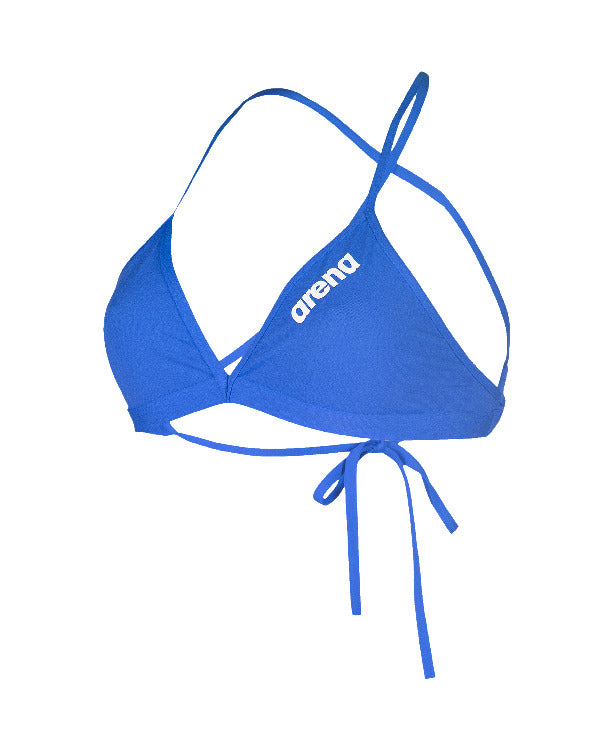 WOMEN'S TEAM SWIM TOP TIE BACK SOLID