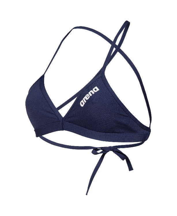WOMEN'S TEAM SWIM TOP TIE BACK SOLID