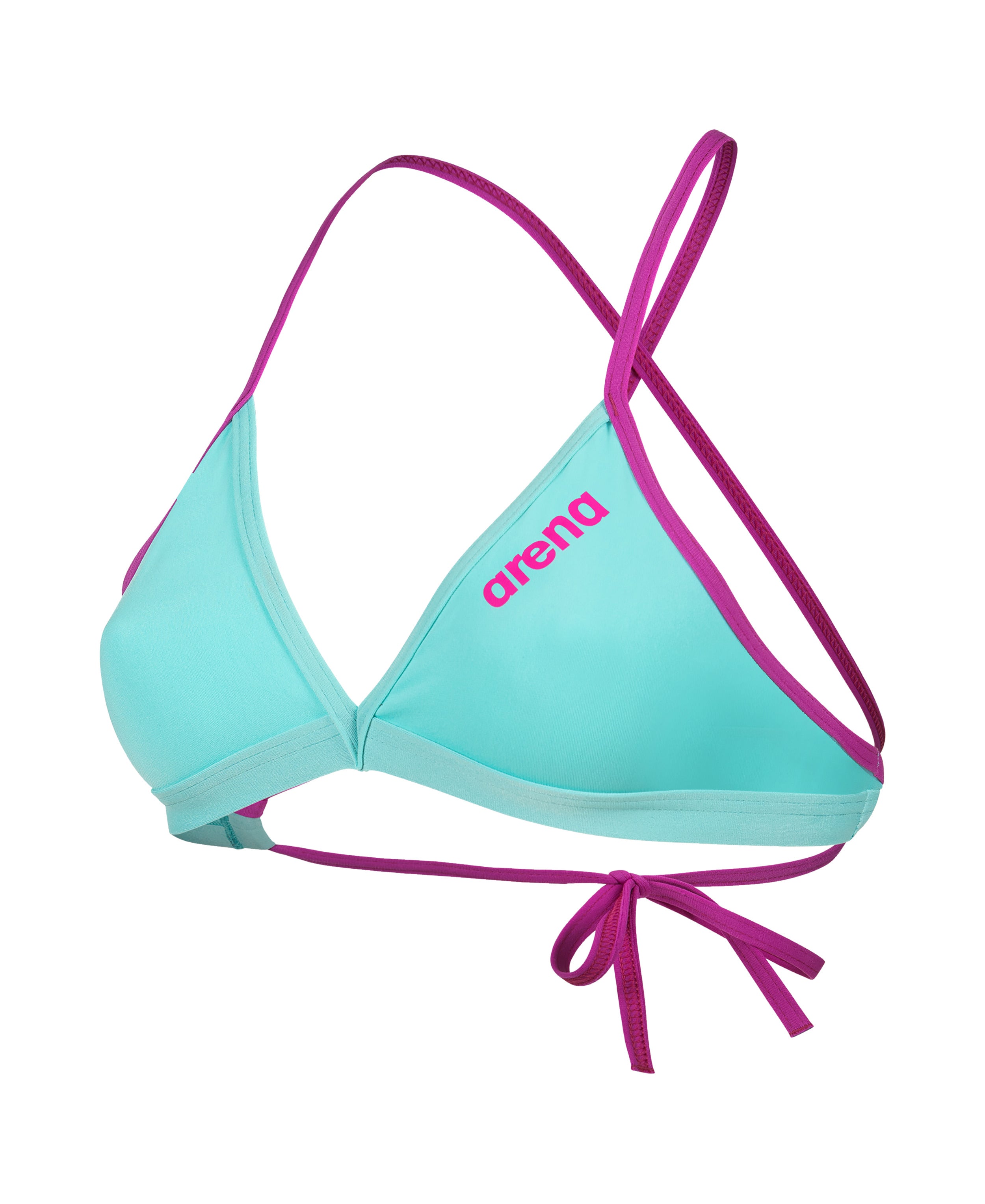 WOMEN'S TEAM SWIM TOP TIE BACK SOLID