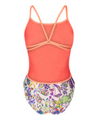 W ARENA PAINTING SWIMSUIT LACE BACK