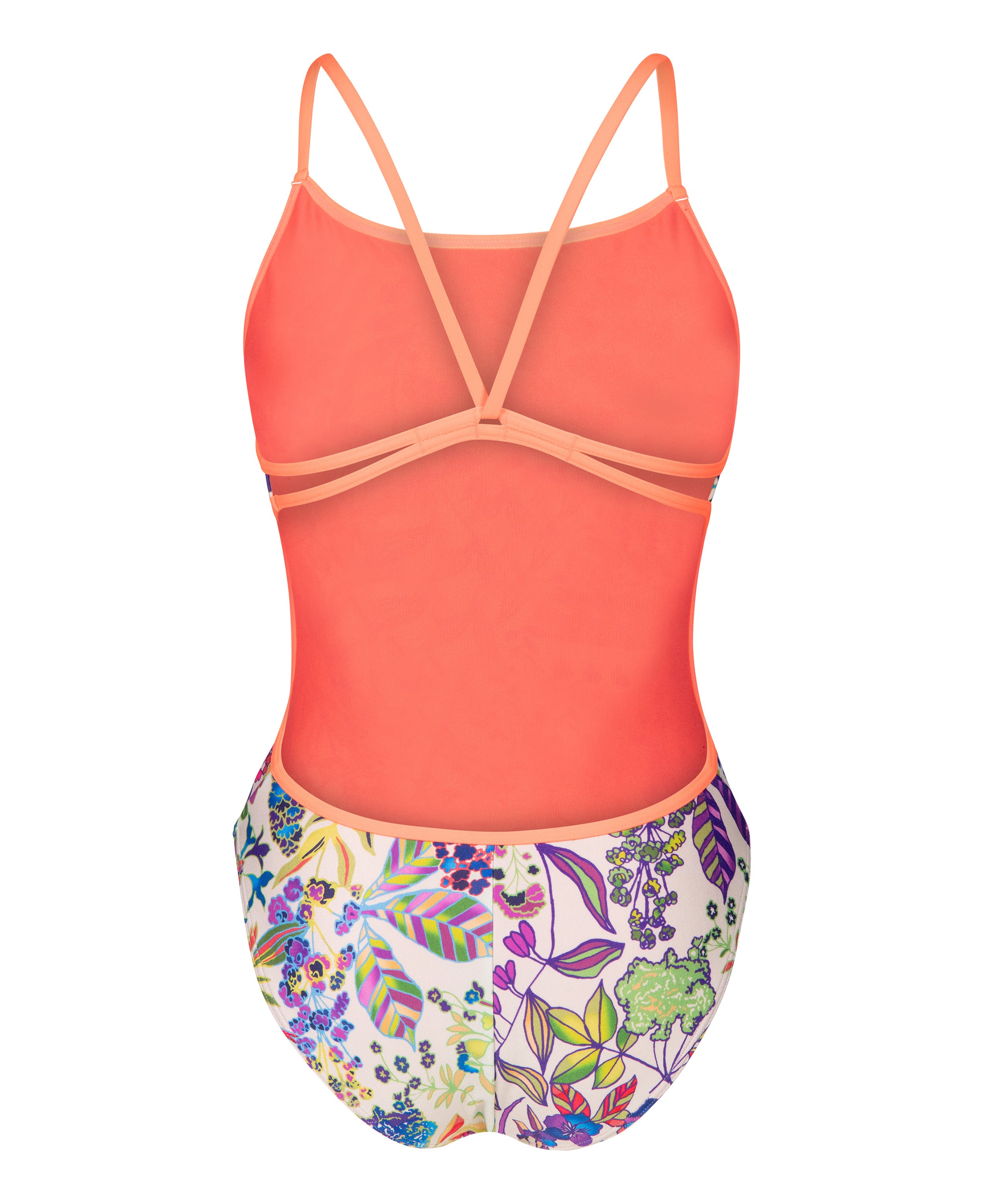 W ARENA PAINTING SWIMSUIT LACE BACK